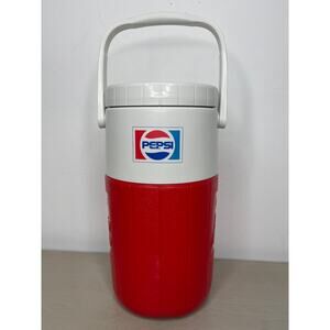 Vintage Coleman #5580 Pizza Hut Pepsi Relief Pitcher 1/2 Gallon Jug Thermos